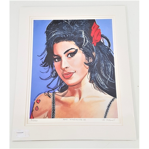 407 - ED O'FARRELL
Amy Winehouse III, limited edition print 5/200, signed, 37cm x 29cm