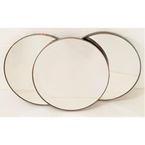 464 - THREE CIRCULAR WALL MIRRORS
72cm diameter (3)