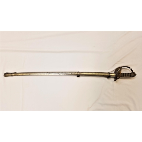 374 - 1822 PATTERN VOLUNTEERS RIFLE SWORD
with an etched 82.5cm blade marked Millan & Mann, George St, Edi... 