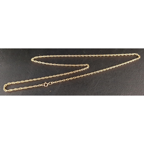 65 - NINE CARAT GOLD FANCY LINK NECK CHAIN
63cm long and approximately 8.9 grams