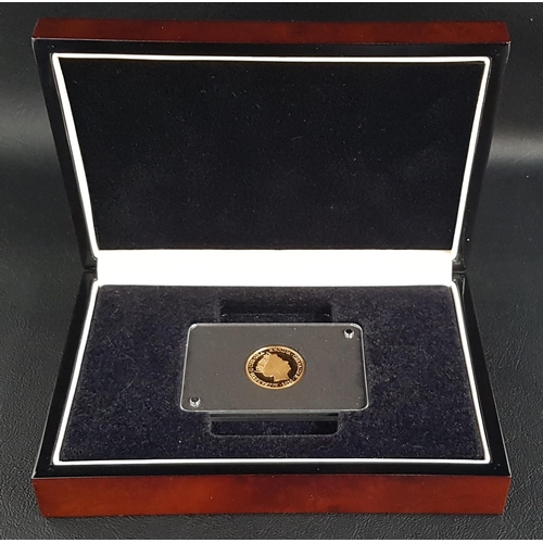 288 - CHURCHILL - THE GREATEST BRITON FULL SOVEREIGN COIN
dated 2020, twenty-two carat gold, in box and ma... 