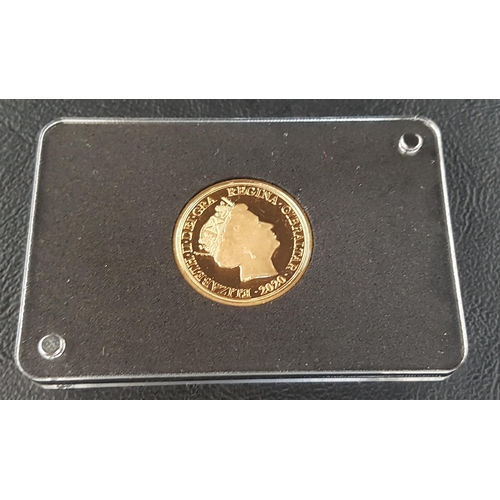 288 - CHURCHILL - THE GREATEST BRITON FULL SOVEREIGN COIN
dated 2020, twenty-two carat gold, in box and ma... 