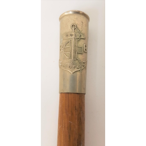 270 - BOYS BRIGADE SWAGGER STICK
with embossed white metal mounts, 70cm long