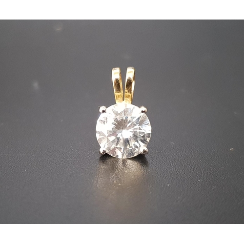 50 - EXCEPTIONAL DIAMOND SOLITAIRE PENDANT
the round brilliant cut diamond approximately 1.35cts, in eigh... 
