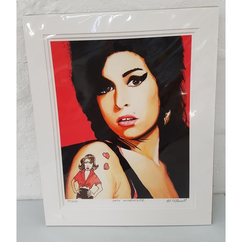 295 - ED O'FARRELL
Amy Winehouse, limited edition print 9/200, signed, 37cm x 29cm