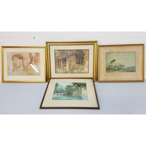 303 - FOUR WILLIAM RUSSELL FLINT COLOUR PRINTS
comprising The Wishing Well, 28cm x 40.5cm; Ladies Bathing,... 