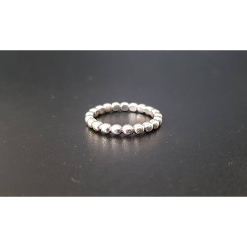 115 - TIFFANY AND CO. SILVER BEADED RING
ring size L