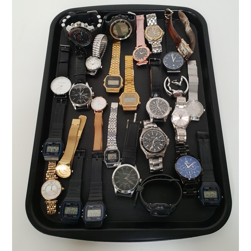 120 - SELECTION OF LADIES AND GENTLEMEN'S WRISTWATCHES
including Casio, Skagen, Daniel Philip, Hugo Boss, ... 