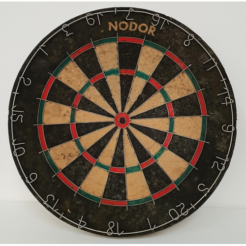 252 - NODOR DART BOARD
with wall mounting slot, 45.5cm diameter, boxed