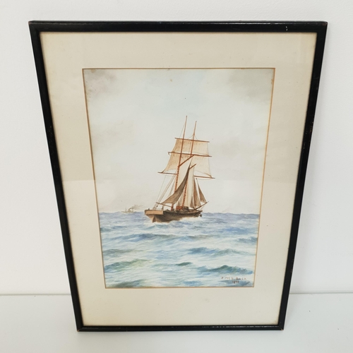 315 - JAMES BUIK
Outward bound, watercolour, signed and dated 1944, 26cm x 18cm