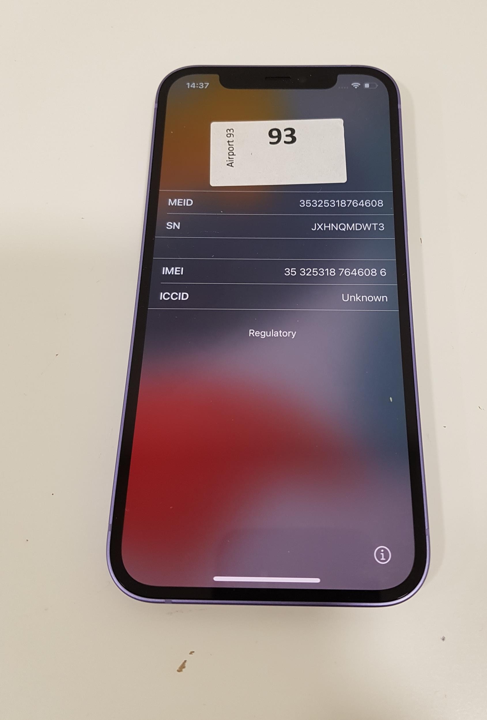 APPLE IPHONE 11 serial number: JXHNQMDWT3, imei: 353253187646086, iCloud  Protected, Note: It is the