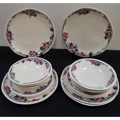 150 - ROYAL DOULTON PART DINNER SERVICE
decorated in Autumn's Glory pattern, comprising entrée and dinner ... 