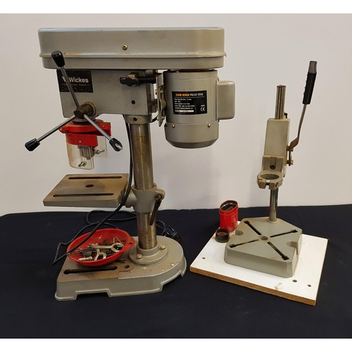 WICKES PILLAR DRILL mains operated, 250W, together with a pillar drill