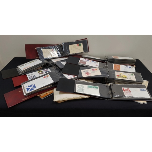 246 - LARGE SELECTION OF STAMPS
including British and world stamps, together with eight albums of First Da... 