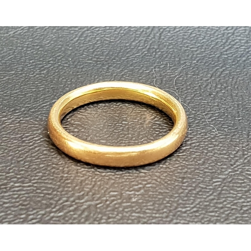 80 - EIGHTEEN CARAT GOLD WEDDING BAND
ring size O and approximately 5.1 grams