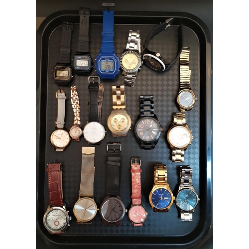 103 - SELECTION OF LADIES AND GENTLEMEN'S WRISTWATCHES
including Casio, Hugo Boss, Swatch, Guess, Ice watc... 