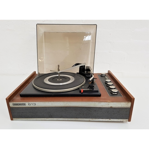 278 - GARRARD DECASOUND 613 RECORD PLAYER
with a teak case