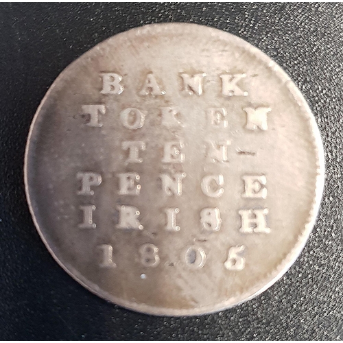 306 - 1805 SILVER IRISH BANK TOKEN
3.9 grams