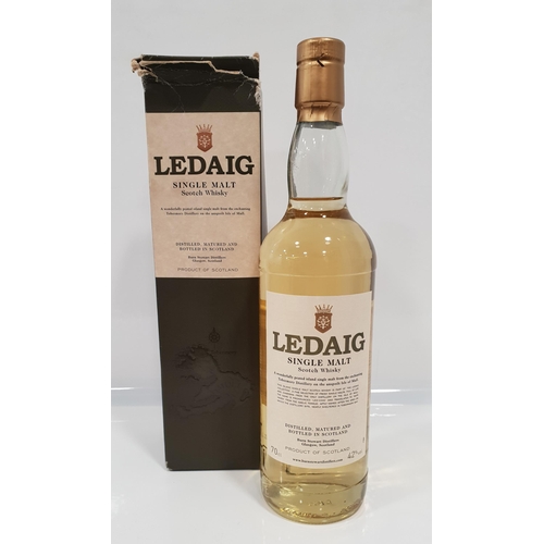 455 - LEDAIG SINGLE MALT SCOTCH WHISKY
one bottle, 70cl and 42% abv, with outer box. The box with damage a... 