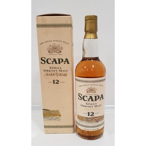 456 - SCAPA 12 YEAR OLD
one bottle of 12 year old Single Orkney Malt Scotch Whisky, 70cl and 40% abv, with... 