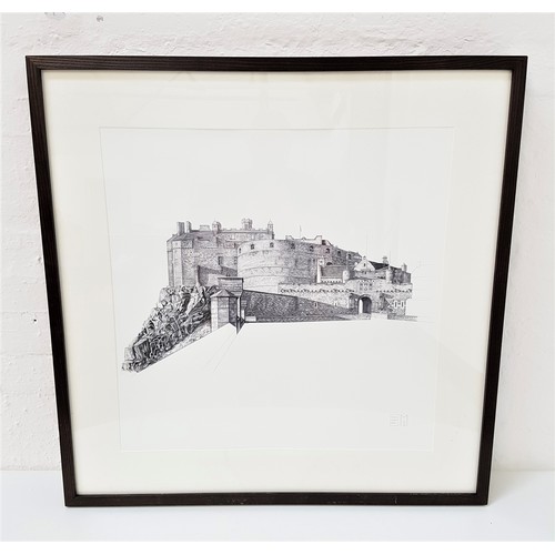 356 - MINTY SAINSBURY
Edinburgh Castle, print, label to verso, 62cm x 62cm
Note: this lot has come from Th... 