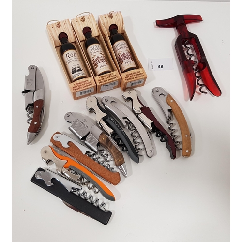 48 - SELECTION OF THIRTEEN BOTTLE OPENERS
Note: You must be over 18 years of age to bid on this lot.