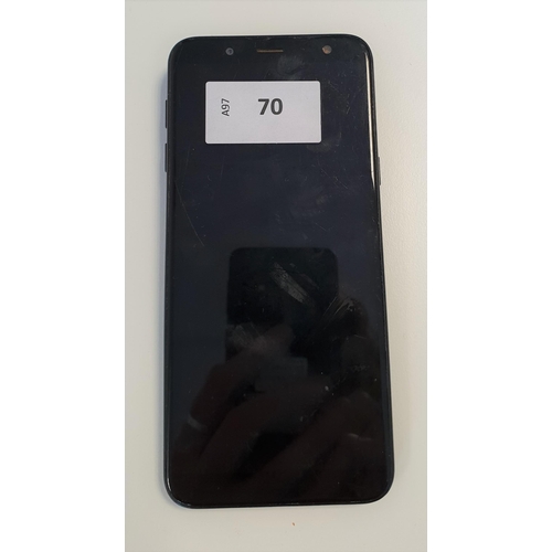 70 - SAMSUNG GALAXY J6 
model: SM-J600FN, imei: 359226/09/007827/8, serial number: RZ8K61F92FJ, Google Ac... 