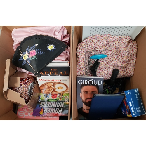 118 - TWO BOXES OF MISCELLANEOUS ITEMS
including: Wallets, Protective Cases, Books, Sunglasses, Spectacles... 