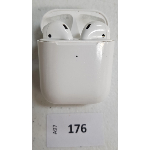 176 - APPLE AIRPOD SECOND GENERATION WITH WIRELESS CHARGING CASE