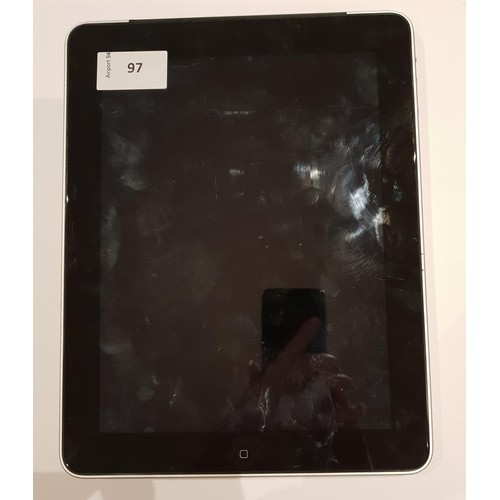 88 - APPLE IPAD 1st GENERATION WIFI AND 3G - A1337
serial number: HW10887RETV, NOT iCloud Protected, dent... 