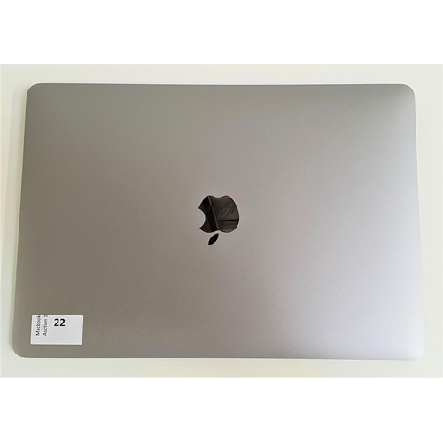 22 - APPLE MACBOOK PRO (13-inch, 2018, 4 TBT3)
fully refurbished with freshly installed OS, Space Gray, 2... 