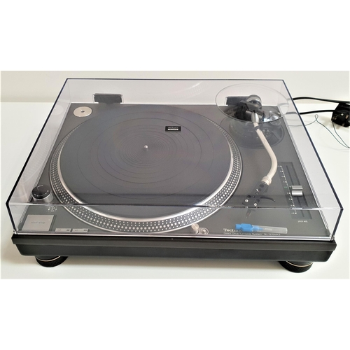 253 - TECHNICS QUARTZ TURNTABLE
model SL-1210 MK2, with pitch adjustment slide control and a power lead