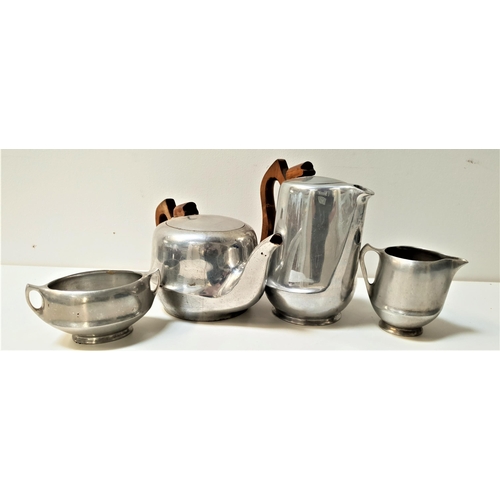 193 - PICQUOT WARE TEA SERVICE
comprising a tea pot, hot water jug, milk jug and sugar bowl (4)