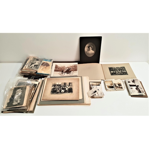 241 - LARGE SELECTION OF BLACK AND WHITE PHOTOGRAPHS
including wedding, portraits, family, animals, holida... 