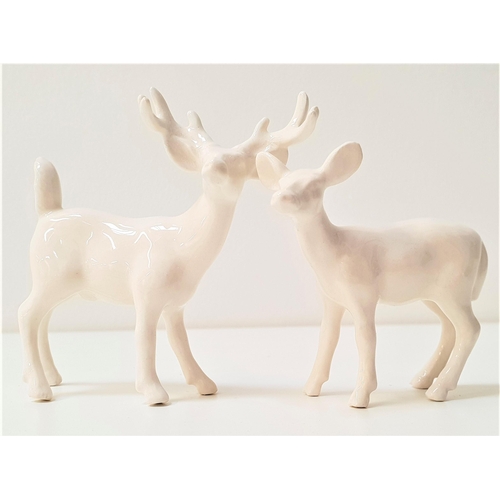 136 - DEE PUDDY PORCELAIN STAG AND HIND
8cm and 6.5cm high, both boxed (2)