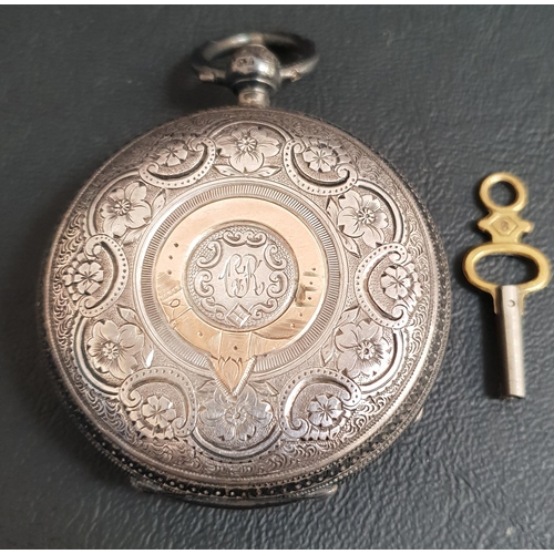 7 - VICTORIAN SILVER POCKET WATCH
the silver dial with gilt Roman numerals, subsidiary seconds dial and ... 