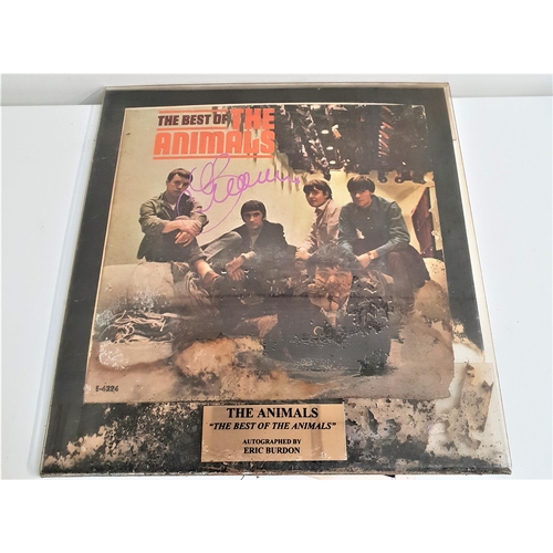 263 - THE ANIMALS SIGNED ALBUM
by Eric Burdon, The Best Of The Animals, with presentation plaque