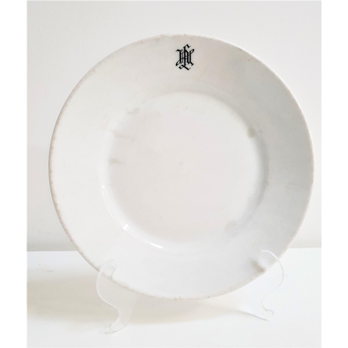 293 - GERMAN LEIBSTANDARTE SS BODYGUARD OF ADOLF HITLER DINNER PLATE
monogrammed and marked to the undersi... 