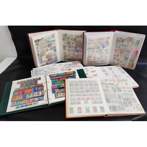 244 - SELECTION OF WORLD STAMPS IN ALBUMS
including Spanish, British, Polish, Iberian, Maltese, Namibian, ... 