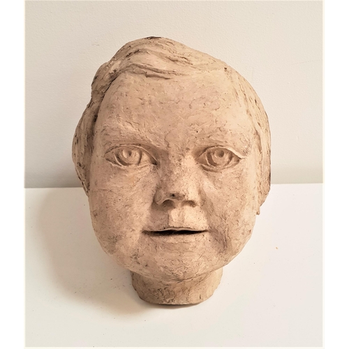 279 - A.R.CAMERON
plaster study of a young girls head, monogrammed and dated 1960, 17cm high