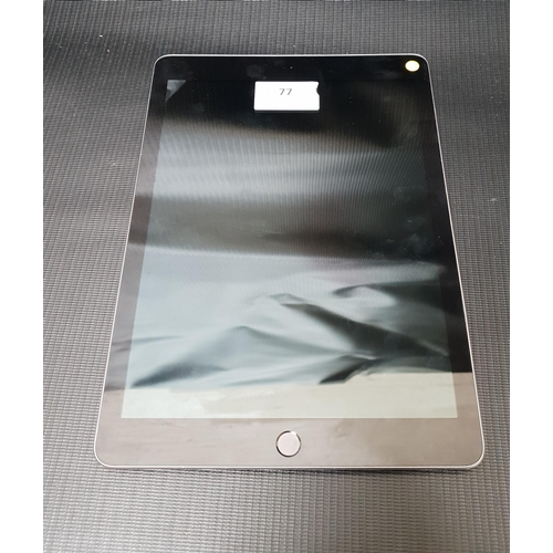 77 - APPLE IPAD 6TH GEN A1893 2018
Serial Number: F9GX46YEJF8J, NOT Apple Account Locked, Note: It is the... 