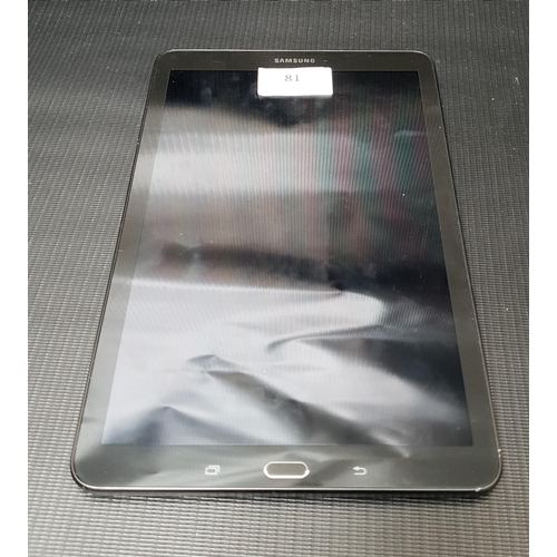 81 - SAMSUNG GALAXY TAB E 9.6
serial number: R52HAOW1XTX, 8GB, NOT Google Account Locked, Note: It is the... 