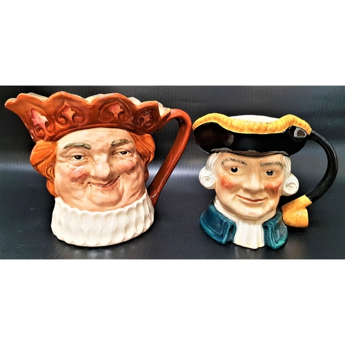 182 - LARGE ROYAL DOULTON CHARACTER JUG
Old King Cole and a Midwinter Burslem character jug Treasure Islan... 