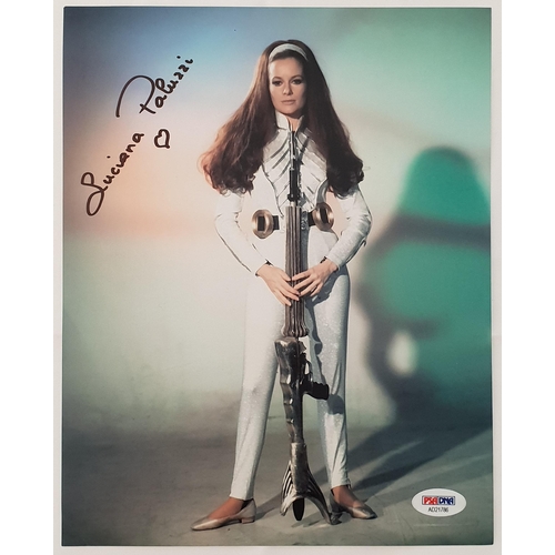 37 - LUCIANA PALUZZI
two signed 10x8 colour photographs. One with Chaucer certificate of authenticity
Not... 