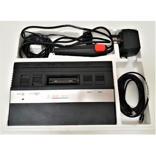 425 - ATARI 2600 VIDEO COMPUTER SYSTEM
boxed with cables; together with nine games, all with instruction b... 