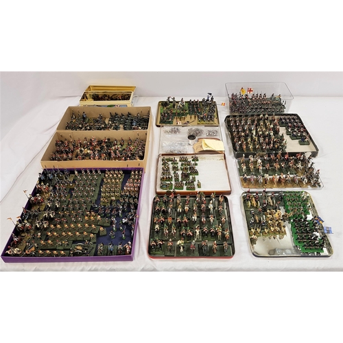 437 - VERY LARGE SELECTION OF HAND PAINTED LEAD SOLDIERS
various countries, regiments and ranks, including... 