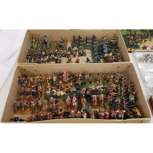 437 - VERY LARGE SELECTION OF HAND PAINTED LEAD SOLDIERS
various countries, regiments and ranks, including... 