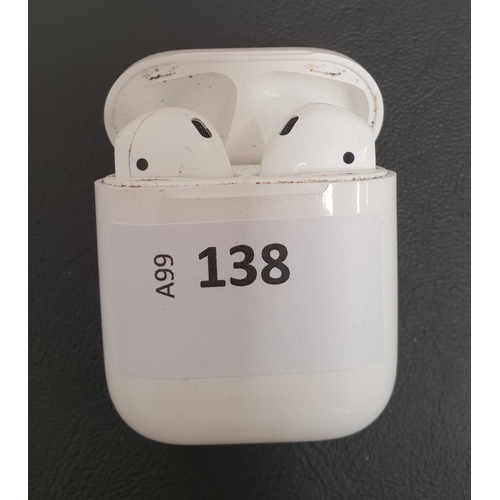 138 - APPLE AIRPOD SECOND GENERATION WITH LIGHTNING CHARGING CASE