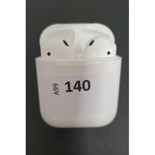 140 - APPLE AIRPOD SECOND GENERATION WITH LIGHTNING CHARGING CASE