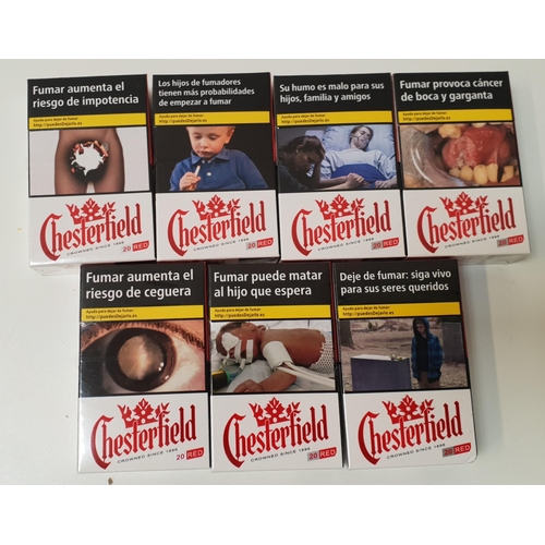 200 - 140 CHESTERFIELD CIGARETTES
in seven packs
Note: You must be over the age of 18 to bid on this lot.